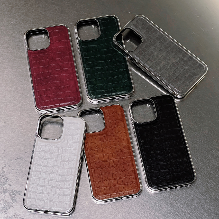 Phone Cases Vogue - Vogue Crocodile Grain Phone Case for