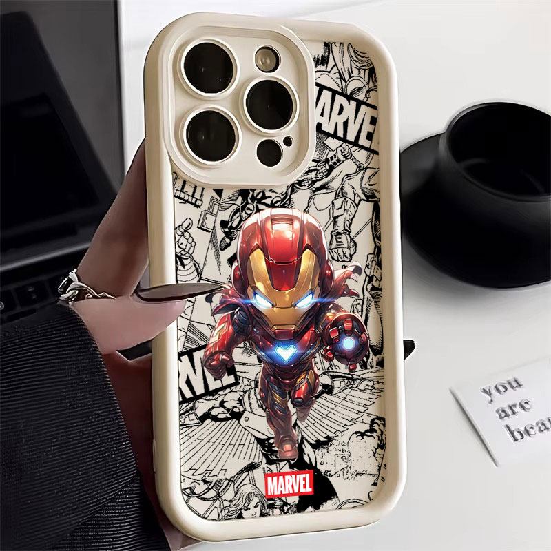 Phone Cases Cute Iphone 13 - COOL Cute Marvel Ironman Spiderman Silicon