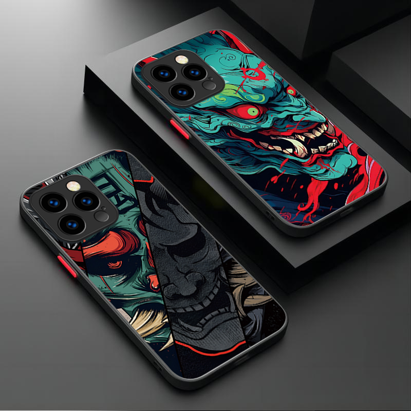 Phone Cases Xr - Samurai Hannya Mask Ghost Printing Phone