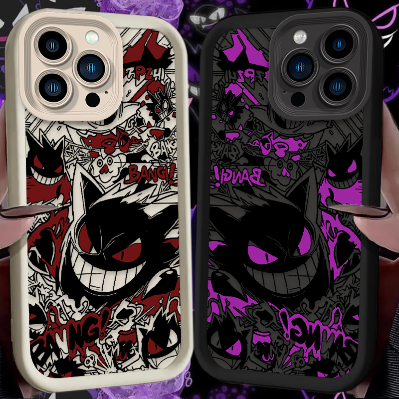 Phone Cases Iphone 16 Pro Max - P-Pokemon Gengar Graffiti Phone Case for