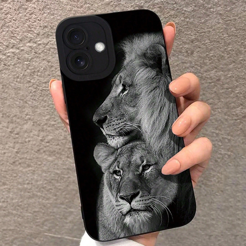 Phone Cases Xr - Detailed and Perforated Colorful Lion Print