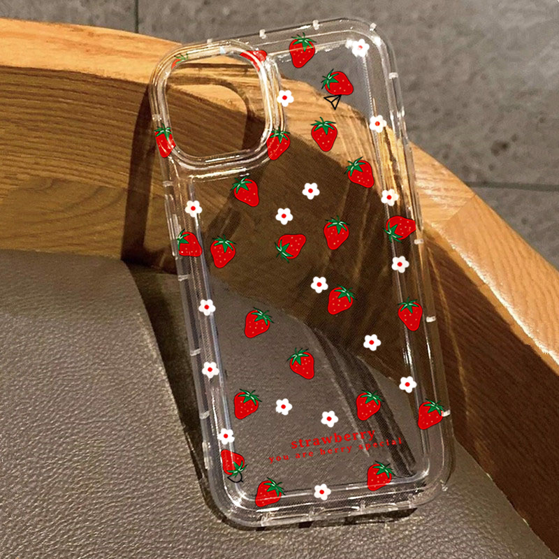 Phone Cases Vogue - Vogue Full Screen Small Strawberries Phone