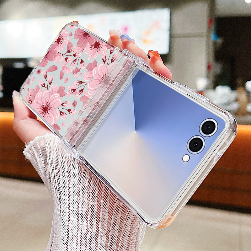Pink Flower Printed Phone Case - Phone Cases Z Flip 6 recensie en prijs