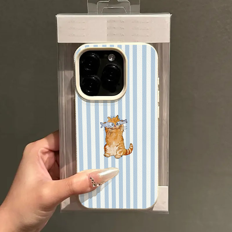 Cute Striped Kitten Fish Desig - Phone Cases Cute Iphone 13 recensie en prijs
