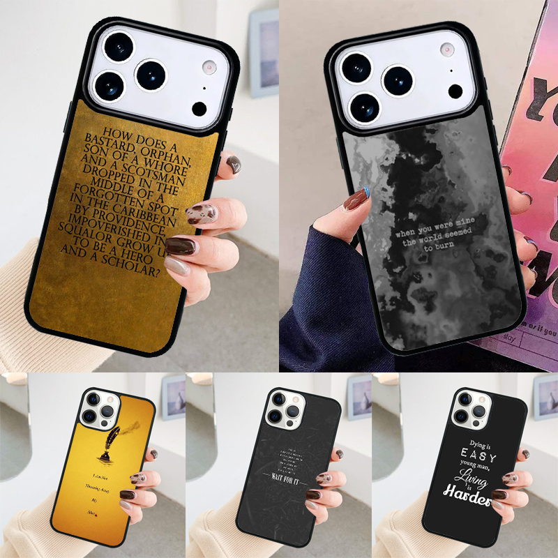 Hamilton Musical Lyrics Phone  - Phone Cases Hamilton recensie en prijs