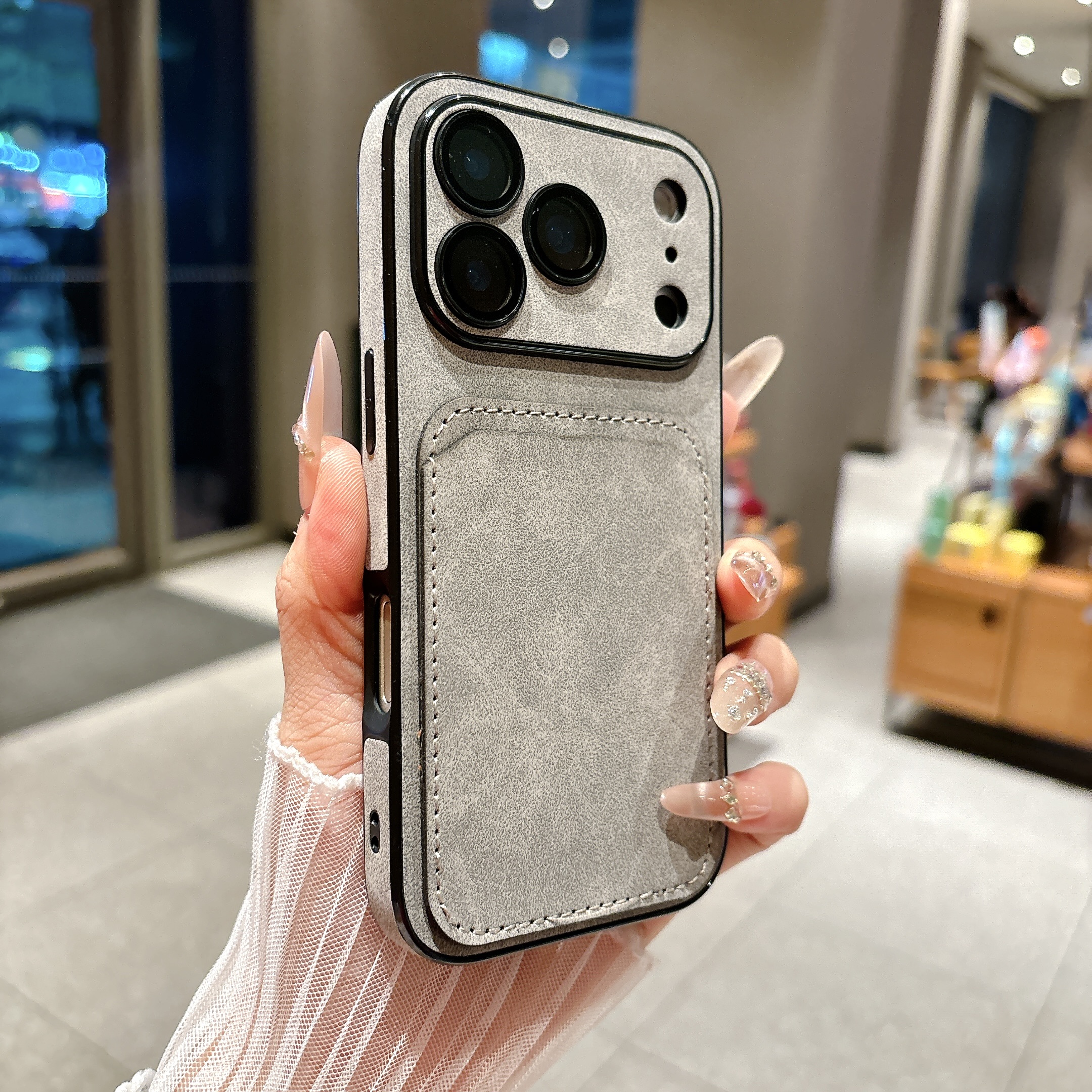 Wallet Card Holder Suede Leath - Phone Cases With Magnet recensie en prijs
