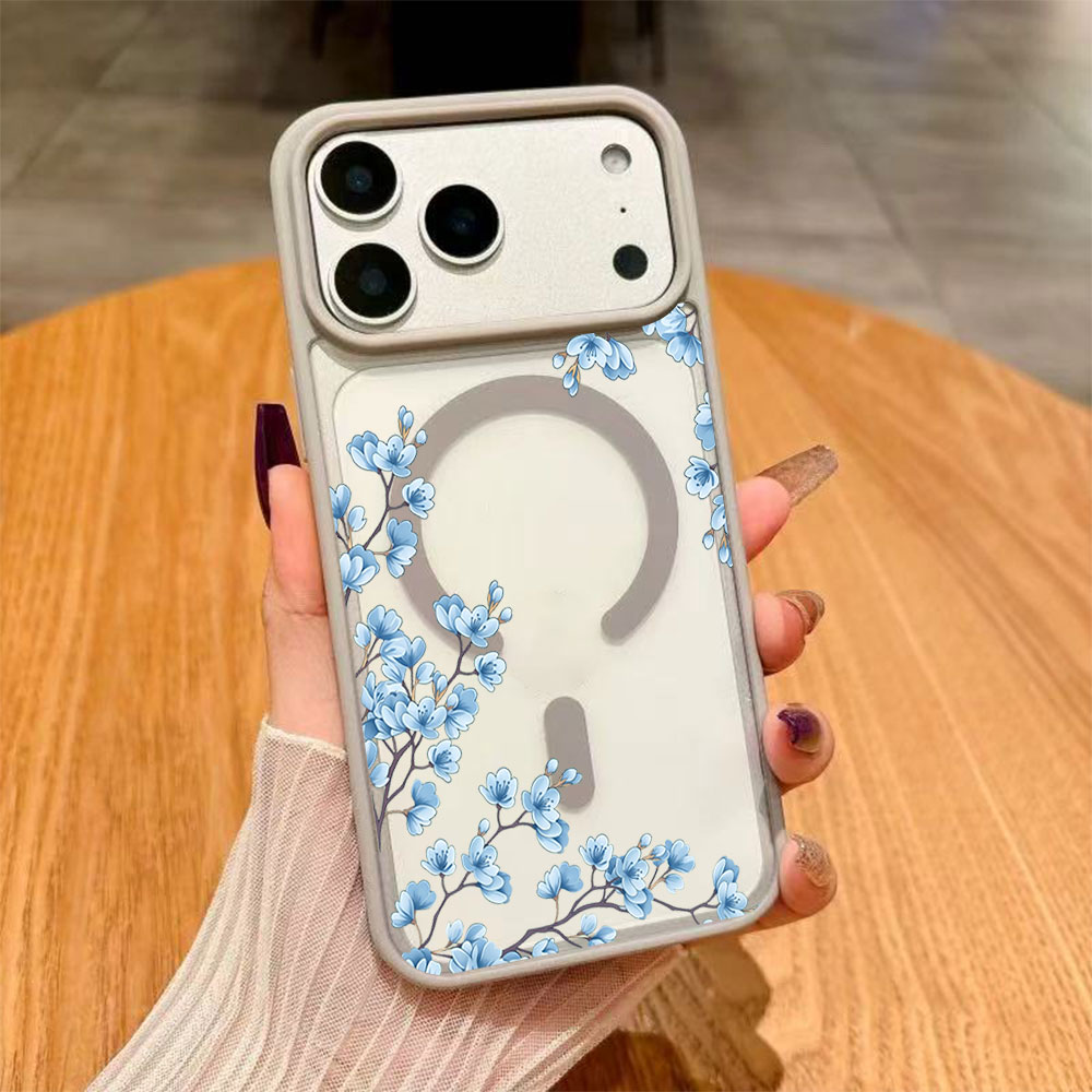 Blue Flowers Pattern Phone Cas - Phone Cases With Magnet recensie en prijs