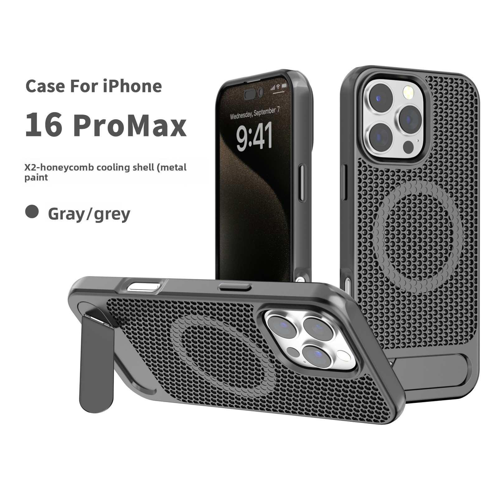 3D hollow Honeycomb Cooling Ma - Phone Cases With Stand recensie en prijs