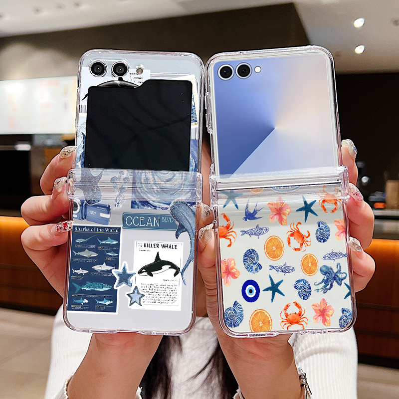 Shark Star Patterned Phone Cas - Phone Cases Z Flip 6 recensie en prijs