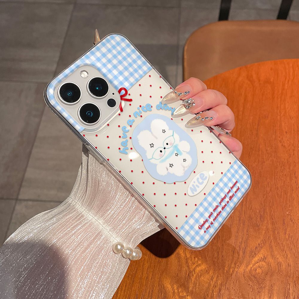 Cartoon Cute Rabbit Red Polka  - Phone Cases Cute Iphone 13 recensie en prijs