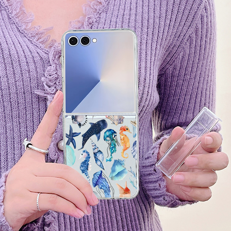Shark Turtle Ocean Printed Pho - Phone Cases Z Flip 6 recensie en prijs