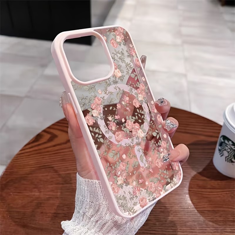 Pink Tiny Rose Clear Magnetic  - Phone Cases With Magnet recensie en prijs