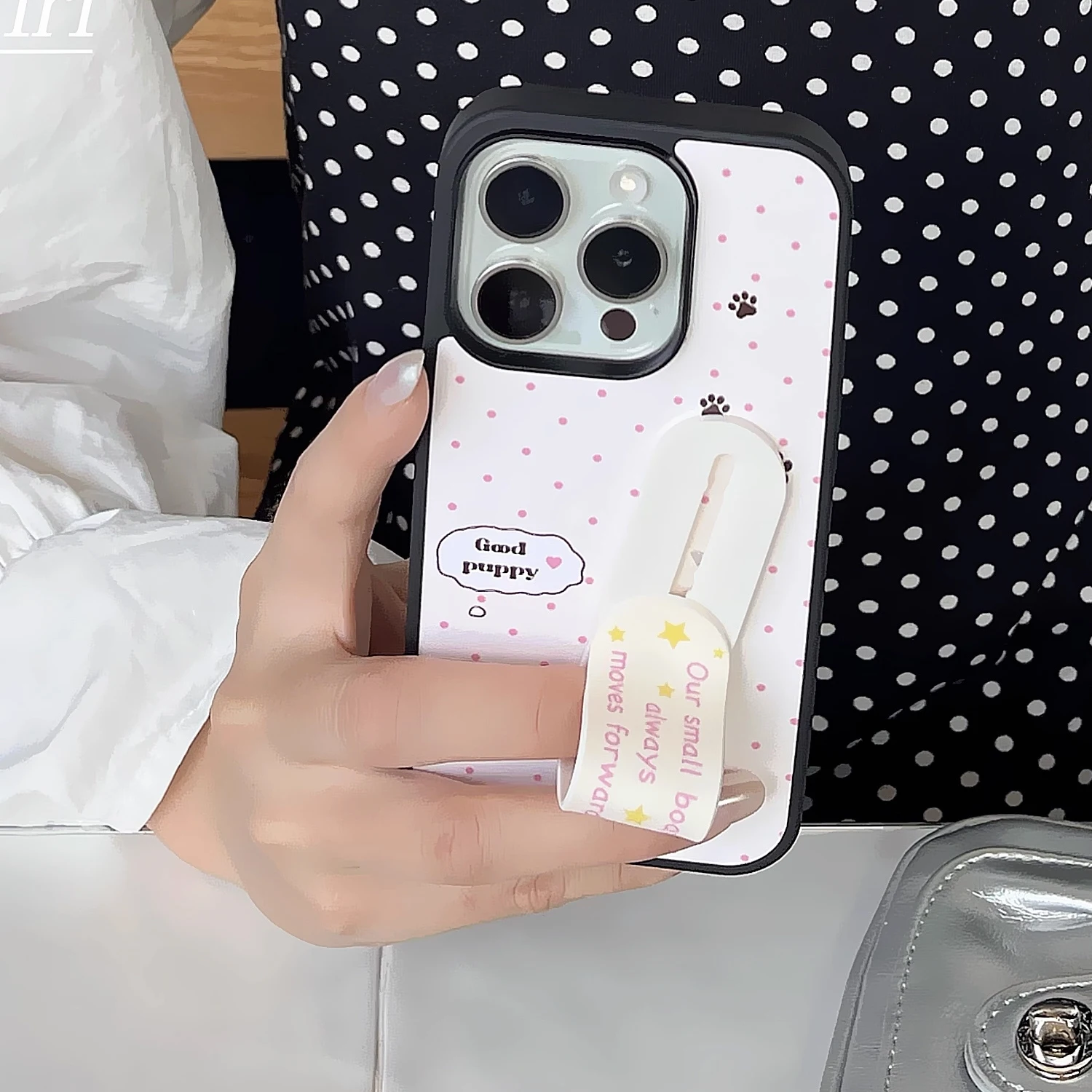 INS Pink Wave Point Good Puppy - Phone Cases With Stand recensie en prijs
