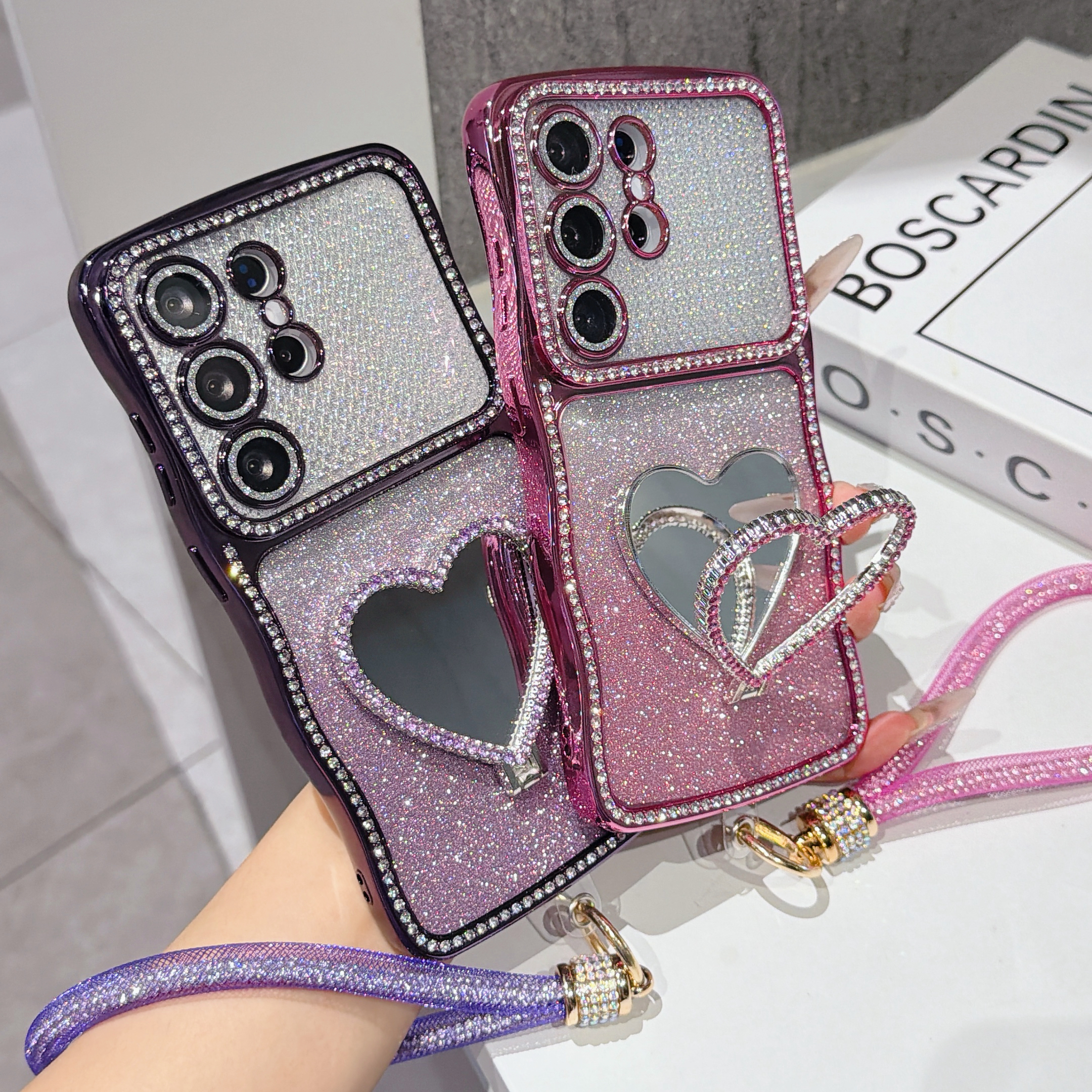 Gradient Glitter Rhinestone Ph - Phone Cases With Stand recensie en prijs
