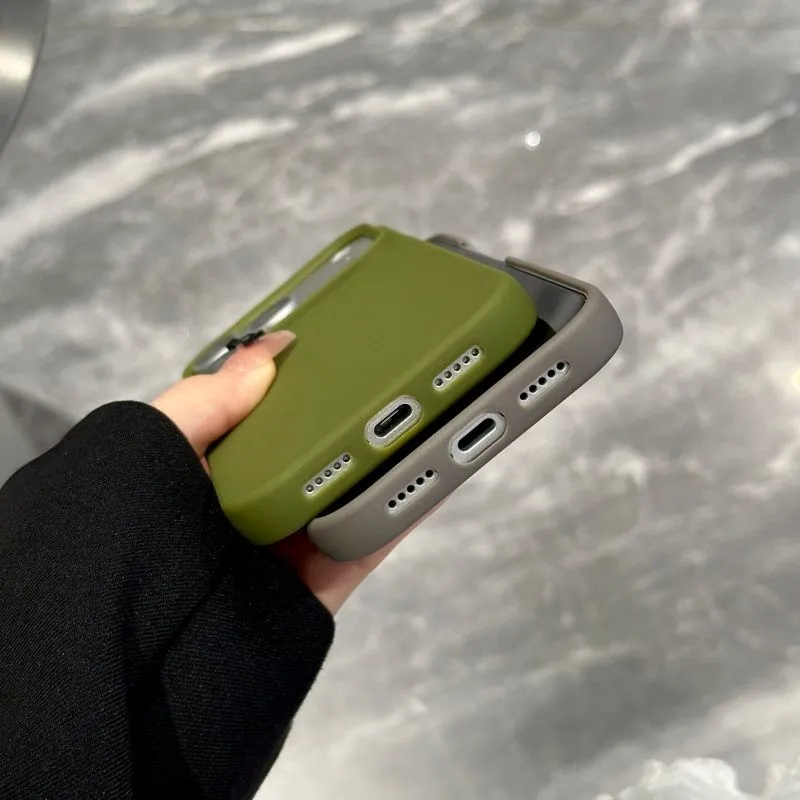 New Matte Solid Color Half Wra - Phone Cases Rugged recensie en prijs