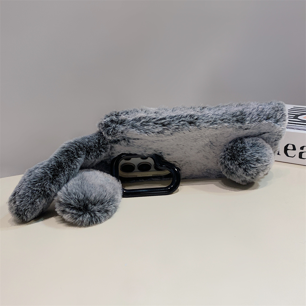 Cute Rabbit Ears Fluffy Stand  - Phone Cases With Stand recensie en prijs