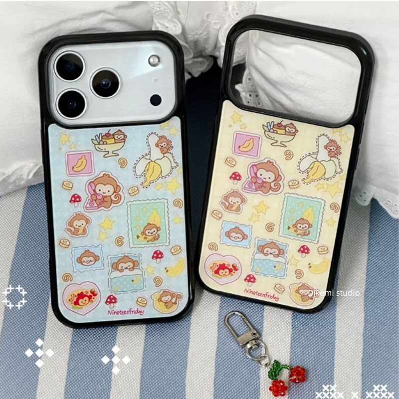 Korean Ins Blue Yellow Monkey  - Phone Cases Rugged recensie en prijs