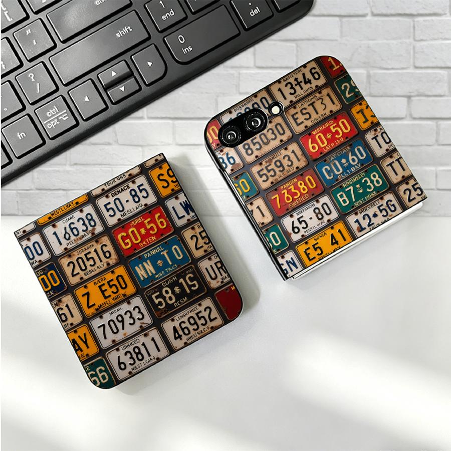 Retro License Plate Phone Cove - Phone Cases Z Flip 6 recensie en prijs