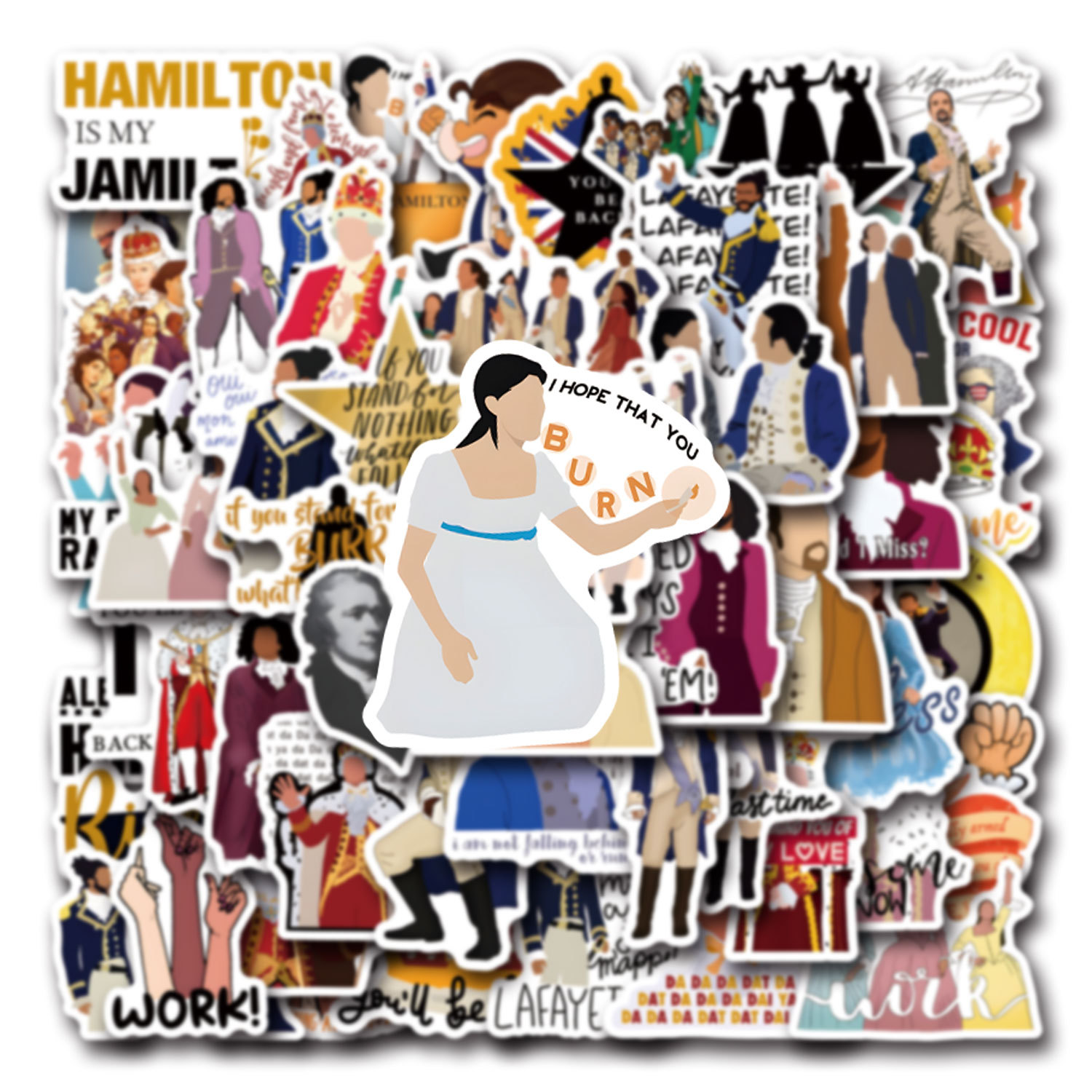 55PCS Hamilton Musical Cartoon - Phone Cases Hamilton recensie en prijs