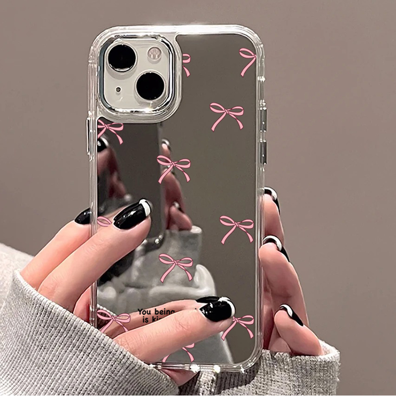 Cute Pink Black Bow Pattern Mi - Phone Cases Cute Iphone 13 recensie en prijs