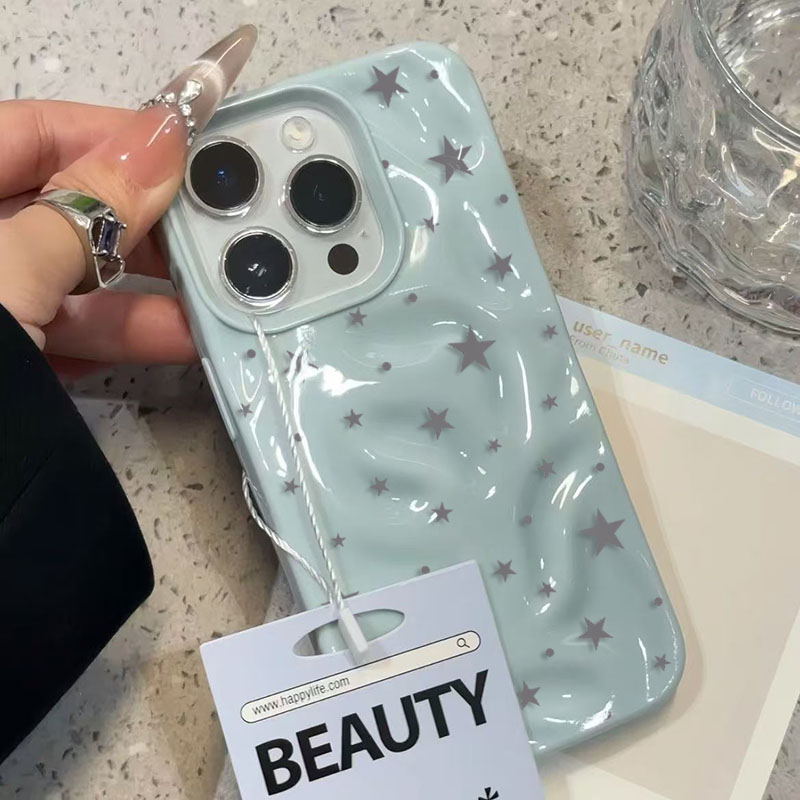 Minimalist Gray-Blue Star Wave - Phone Cases Iphone 16 Pro Max recensie en prijs