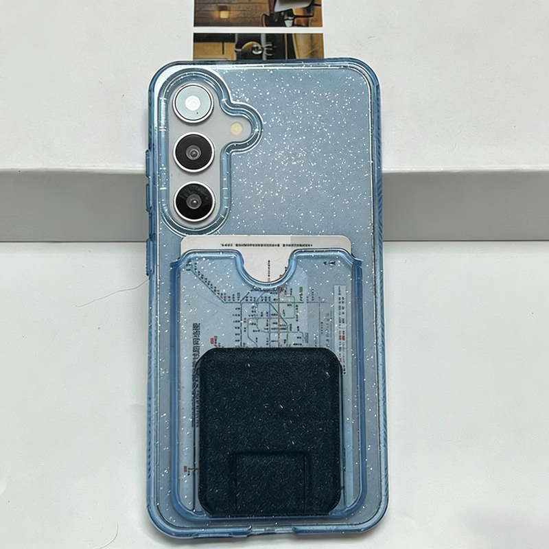 Glitter Transparent Card Walle - Phone Cases With Stand recensie en prijs