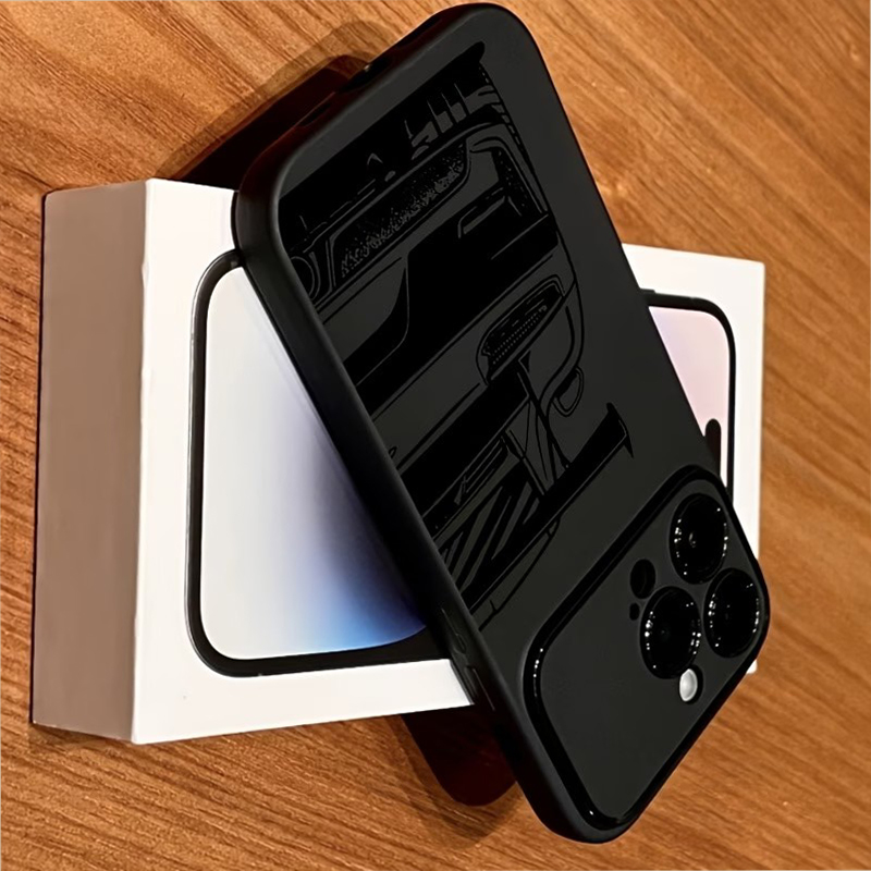 Line-Drawing of a Sports Car P - Phone Cases Rugged recensie en prijs